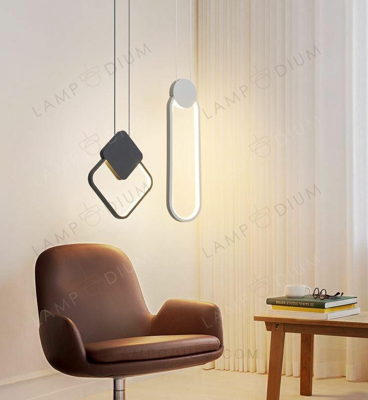 Pendant light EARRING QUADRATO