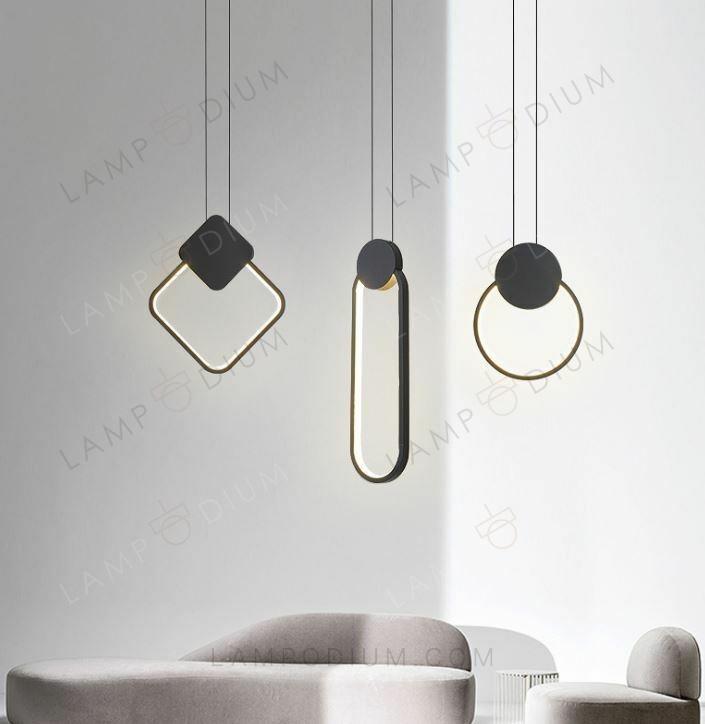 Pendant light EARRING QUADRATO