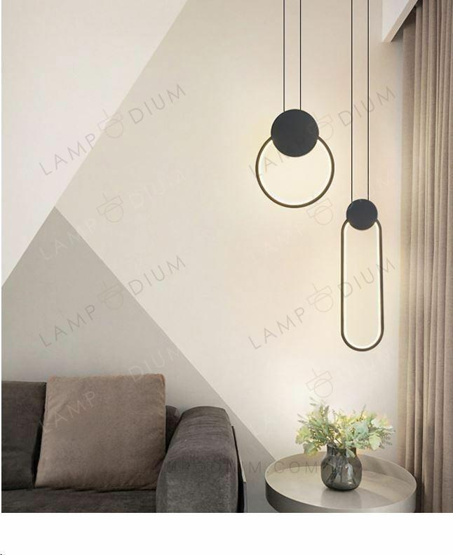 Pendant light EARRING QUADRATO