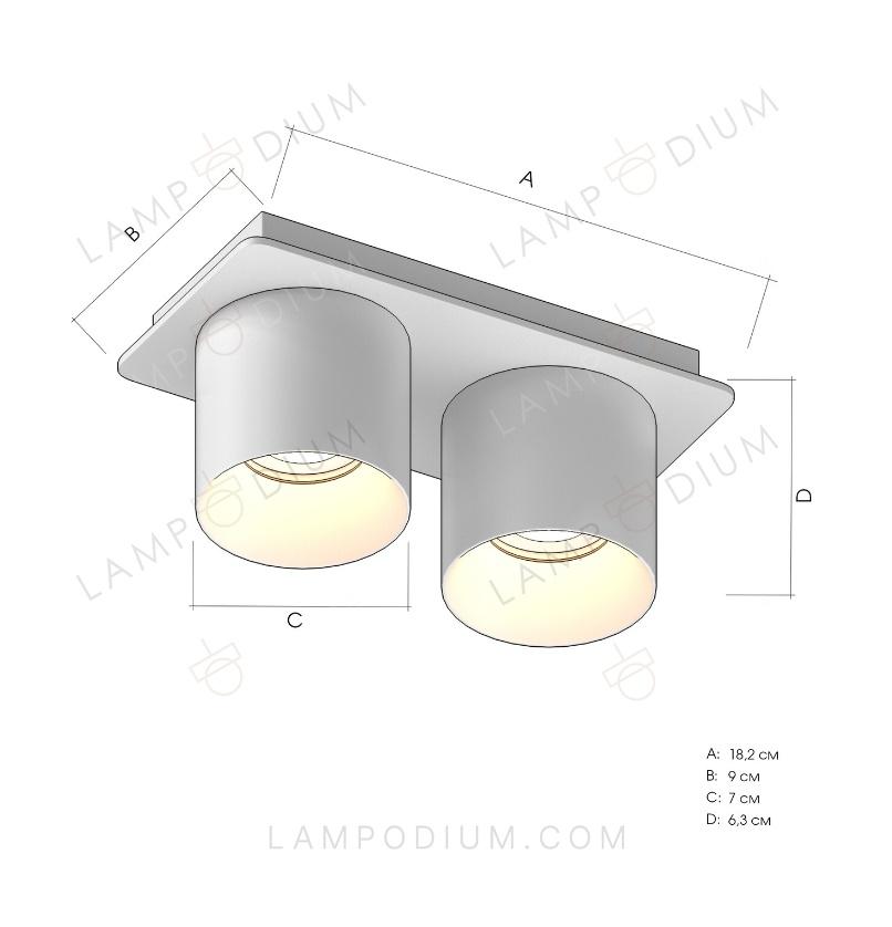 Ceiling light MELANOVA