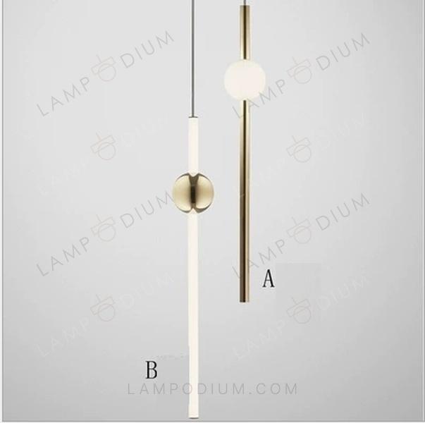 Pendant light PALLA LUMINOSA METALLICA