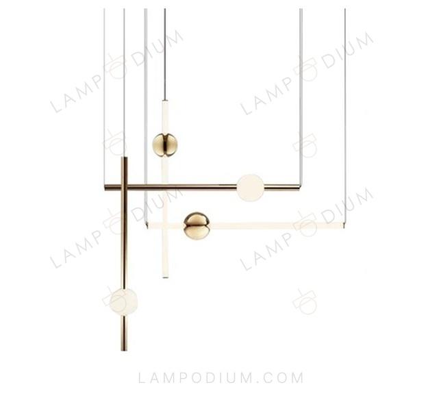 Pendant light PALLA LUMINOSA METALLICA