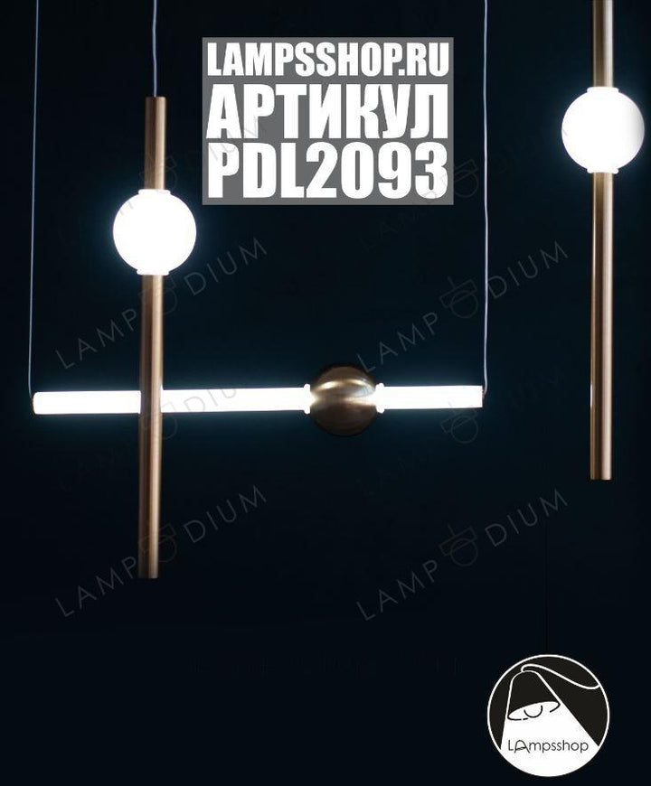 Pendant light PALLA LUMINOSA METALLICA