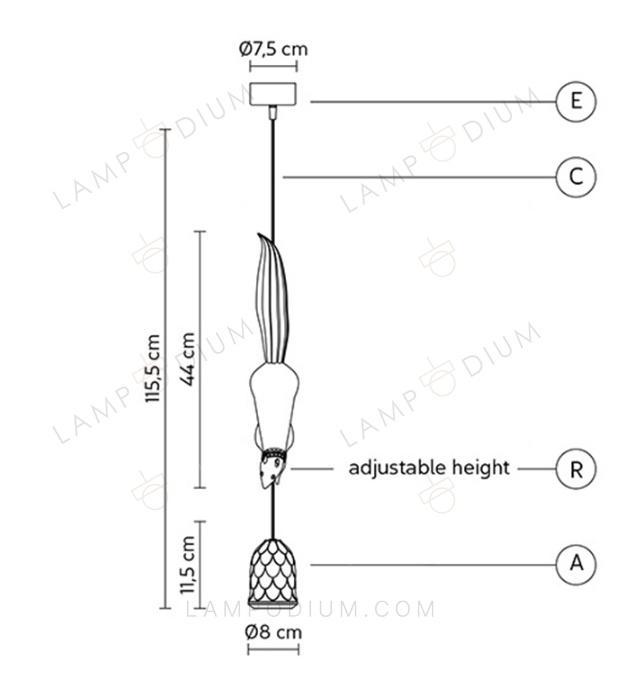 Pendant light SCOIATTOLO