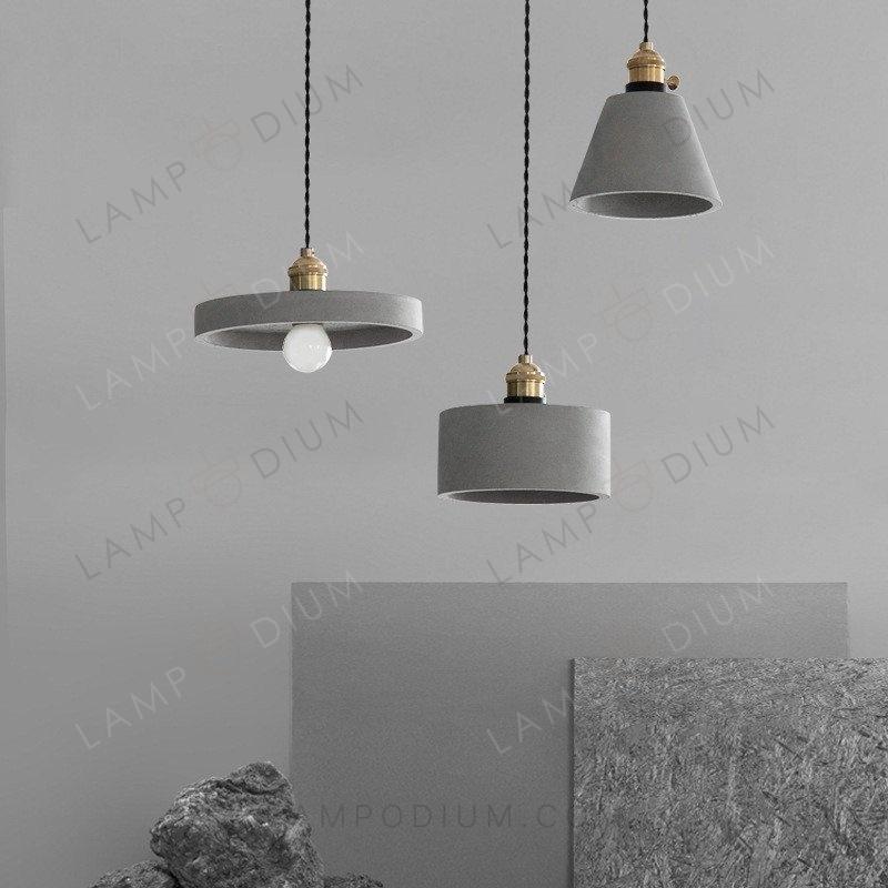 Pendant light GRIGIO GEOMETRICO