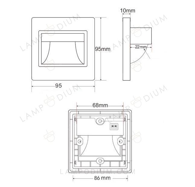 Ceiling light CERC WALL A