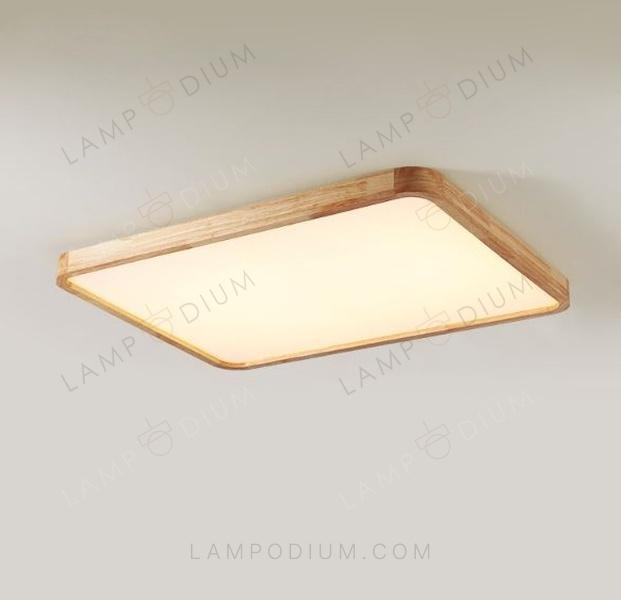 Ceiling light LUMIERE WOOD 60 × 40 CM