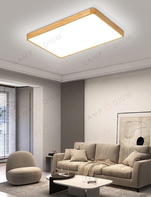 Ceiling light LAMPADARIO RECTANGOLARE WOOD