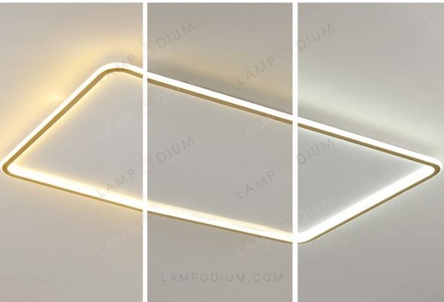 Ceiling light GOLDY RECTANGOLARE