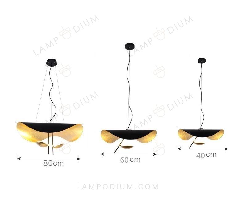 Pendant light LEDERAM MANTA