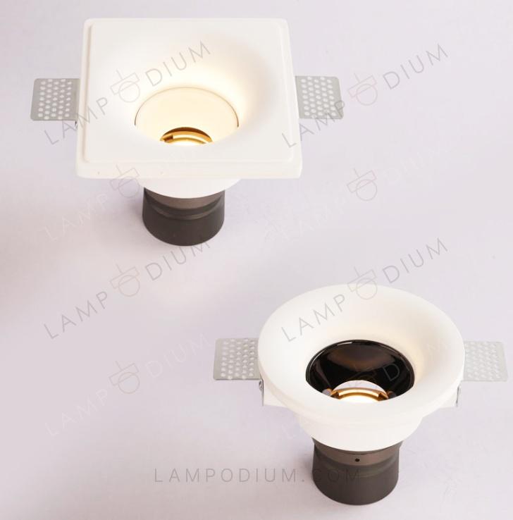 Ceiling light GIPSY A 7W SQUADRO