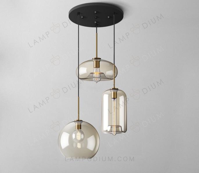 Pendant light MERCURIO C+D+F