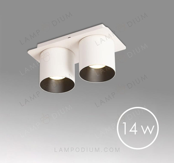 Ceiling light LAMPODIO T234 14W BECOMES TRENTAQUATTRO.