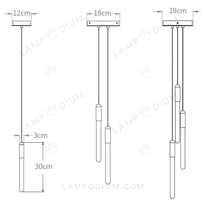 Pendant light BORTONE 2