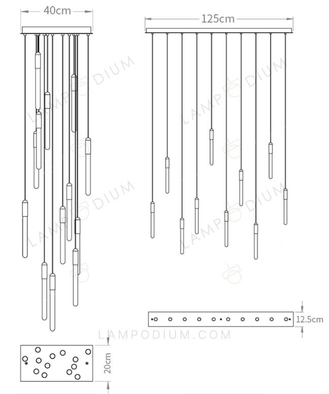 Pendant light BORTONE 10