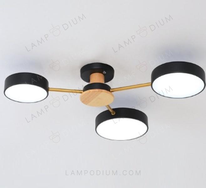 Ceiling light NORDICO TUNE LEGNO