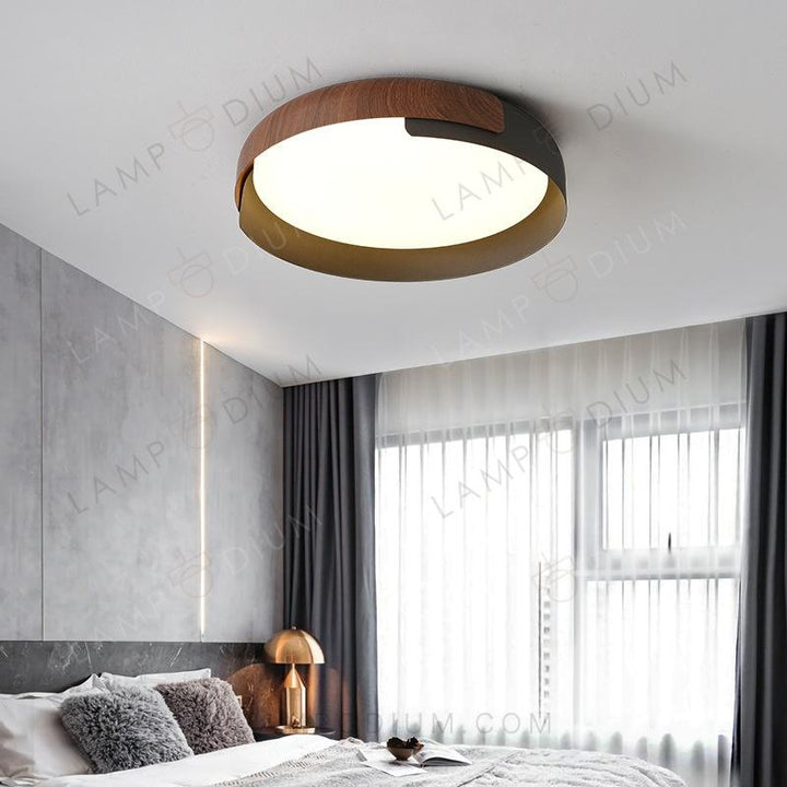 Ceiling light PLATTO DI LEGNO