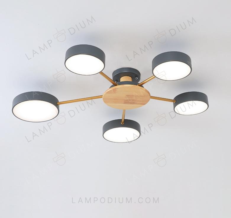 Ceiling light NORDIC TUNE IN LEGNO