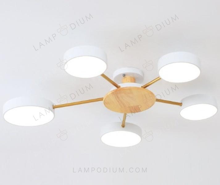 Ceiling light NORDIC TUNE IN LEGNO