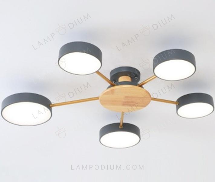 Ceiling light NORDIC TUNE IN LEGNO