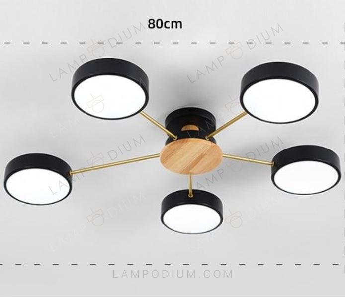 Ceiling light NORDIC TUNE IN LEGNO