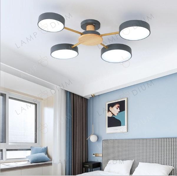 Ceiling light TUNES DI LEGNO