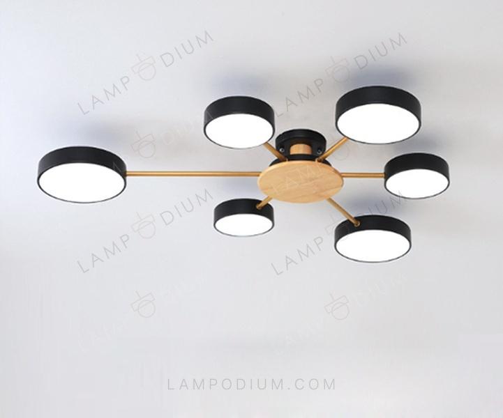 Ceiling light TUNES DI LEGNO