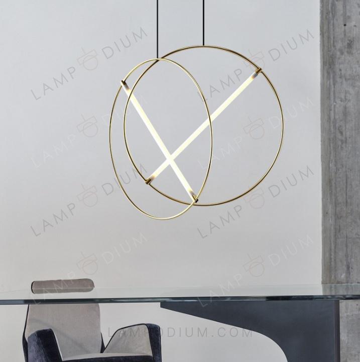 Pendant light GOLD ANELLO