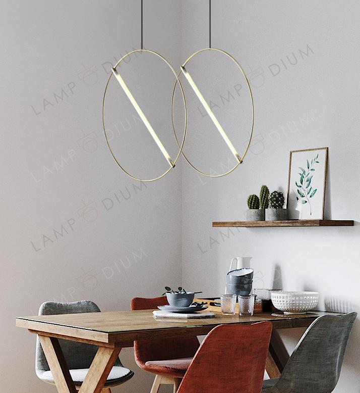 Pendant light GOLD ANELLO