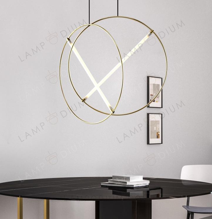 Pendant light GOLD ANELLO