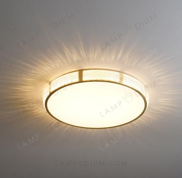 Ceiling light CRISTALLO FORMA GOLDEN Ø 40 CM