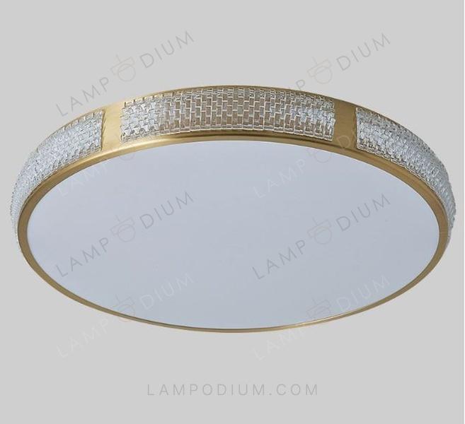 Ceiling light CRISTALLO FORMA GOLDEN Ø 40 CM