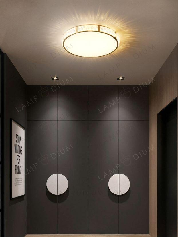 Ceiling light CRISTALLO FORMA GOLDEN Ø 40 CM