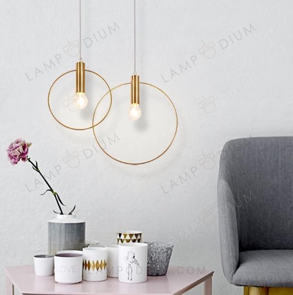 Pendant light ANELLO D'ORO Ø 28 CM