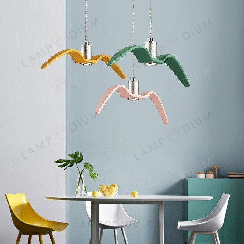 Pendant light BIRD COLORATO