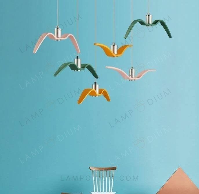 Pendant light BIRD COLORATO