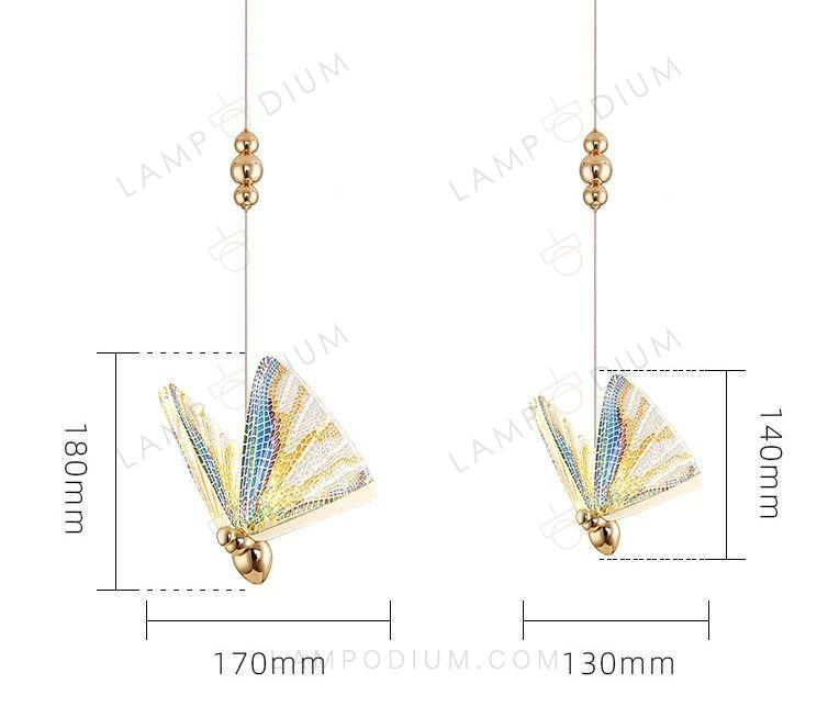 Pendant light BUTTERFLY EMALLO