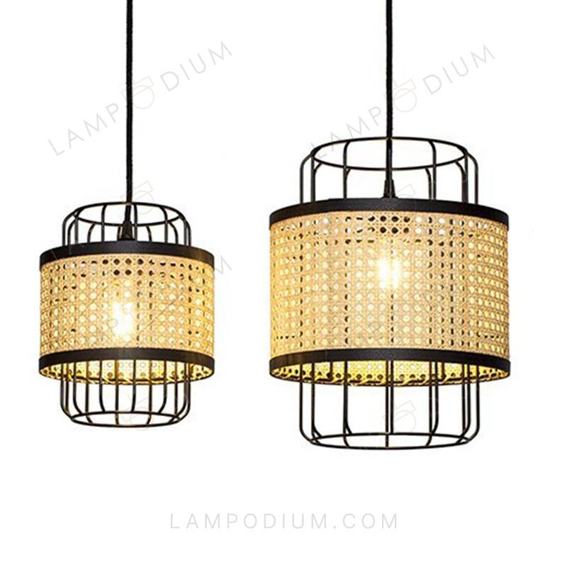 Pendant light CAGE DI BAMBOO