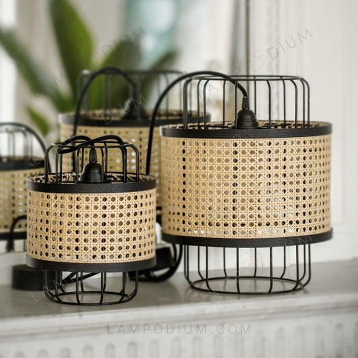 Pendant light CAGE DI BAMBOO