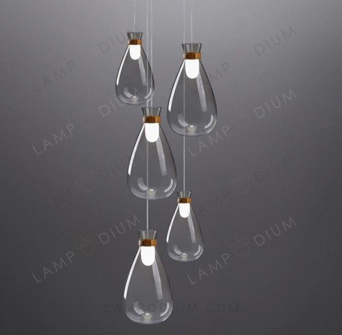 Pendant light VOLAROSA