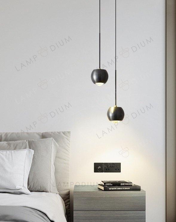 Pendant light DOUBLE NERO 1