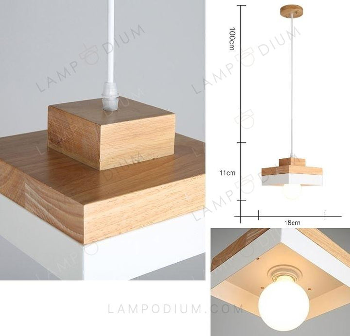 Pendant light KLER QUADRATO