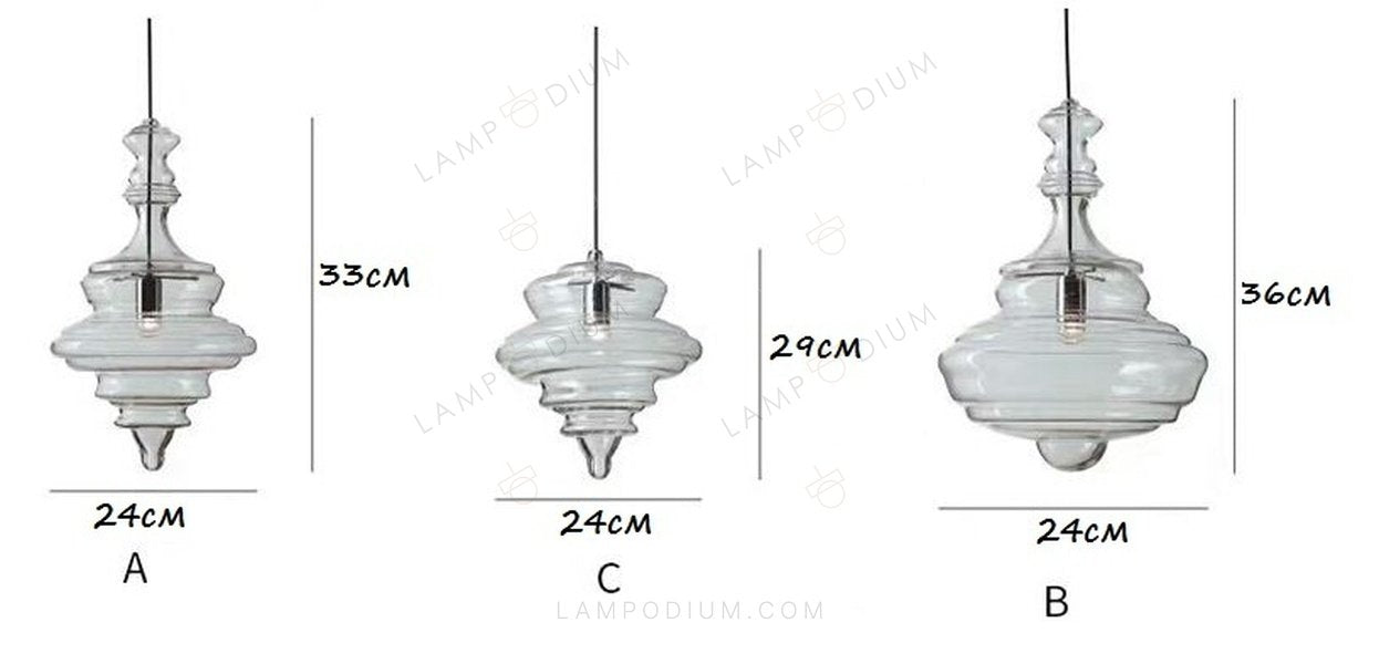 Pendant light TIPO B TRANSPARENTE