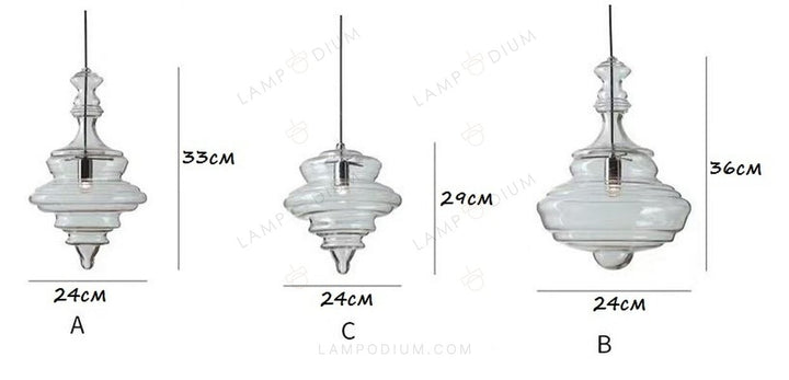 Pendant light TIPO A TRASPARENTE