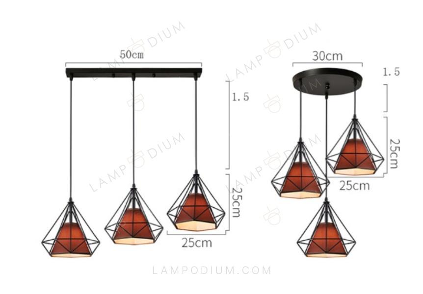 Pendant light ADAMANTE 1