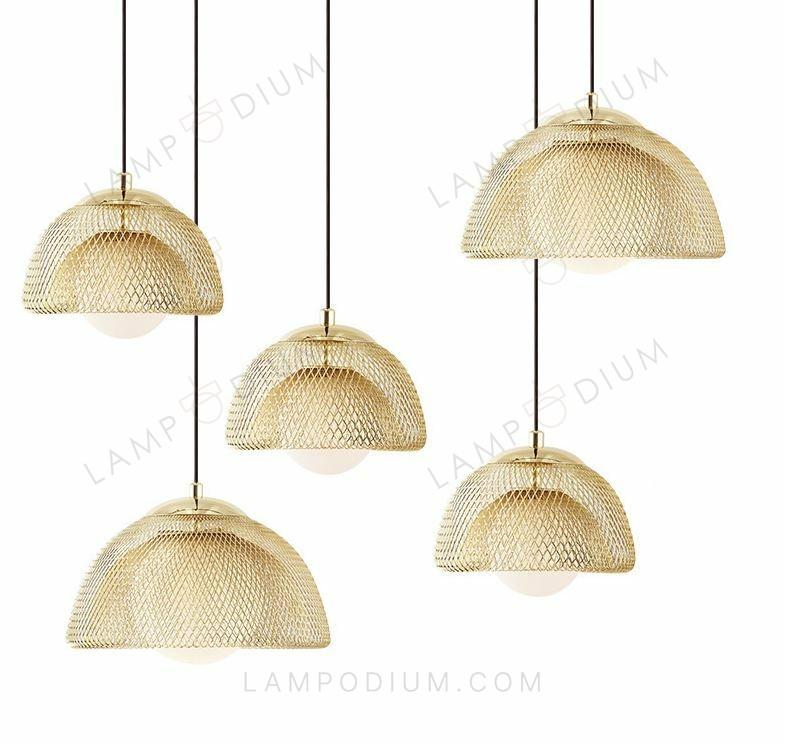 Pendant light SCREEDO GOLD