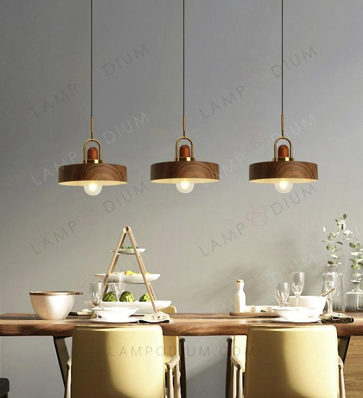 Pendant light TERRIO LEGNO