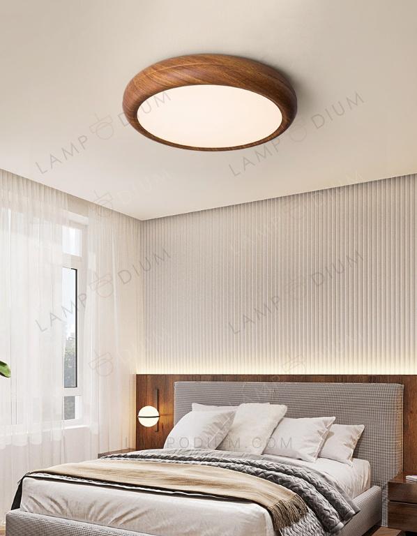 Ceiling light SPIRALUS DI LEGNO