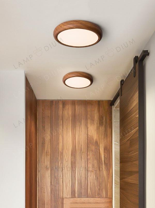 Ceiling light SPIRALUS DI LEGNO