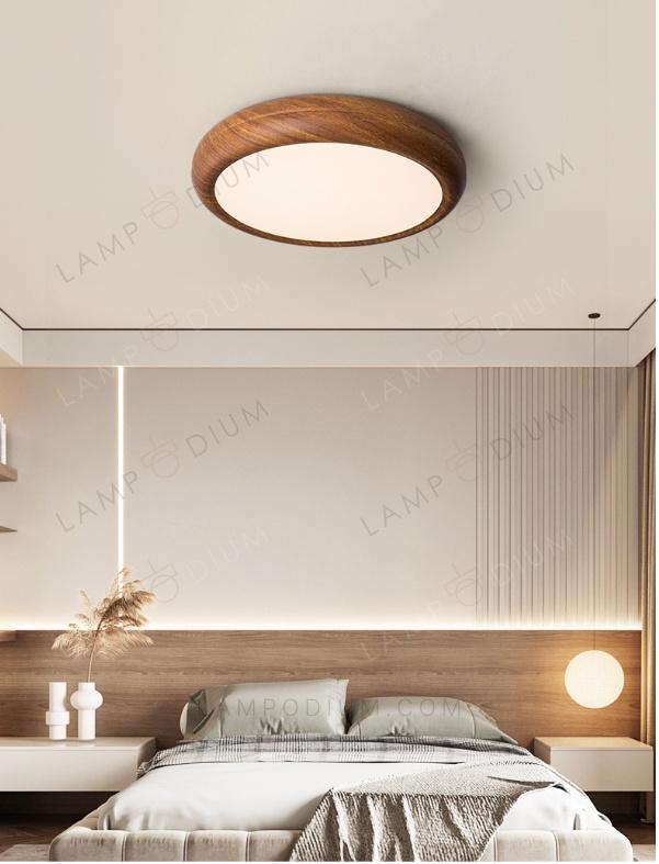 Ceiling light SPIRALUS DI LEGNO